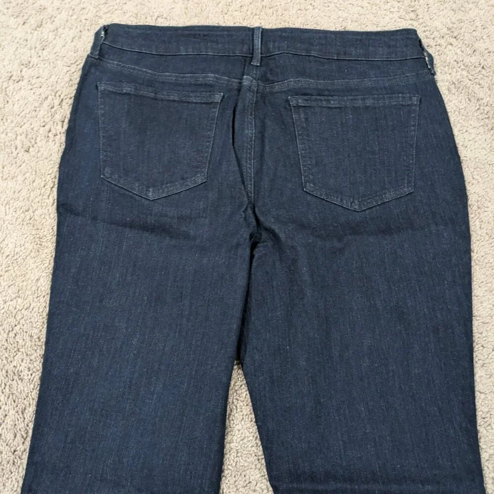 NYDJ Marilyn Straight dark wash‎ Size 14P - Picture 9 of 9